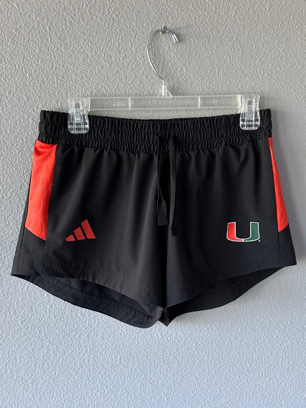 Miami Hurricanes Adidas Women Sideline Performance Shorts